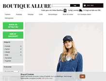 Tablet Screenshot of boutique-allure.dk